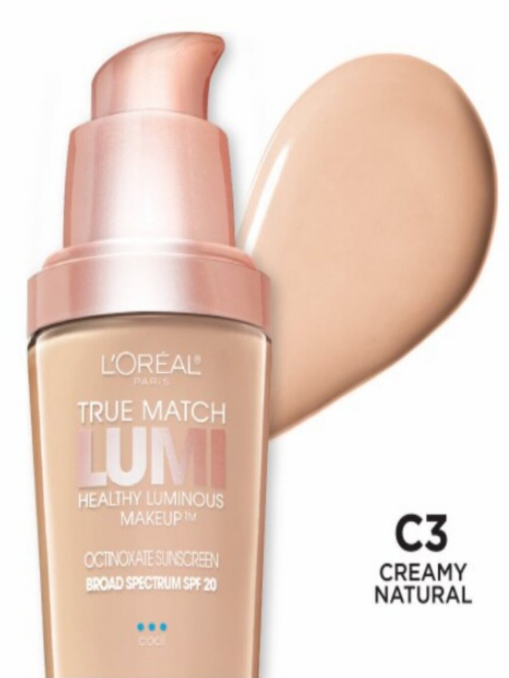 L'Oreal Paris True Match Lumi Foundation C3 Cool - Creamy Natural - SPF 20